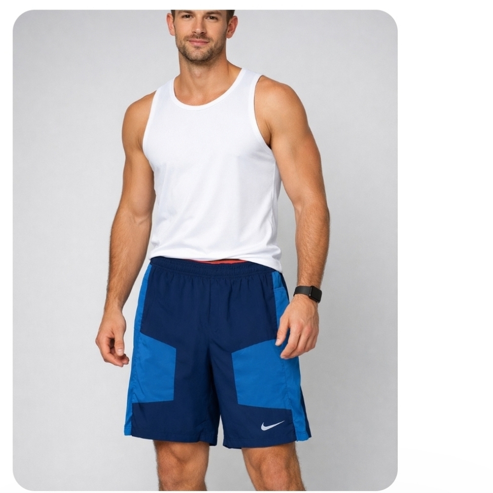Nike Dri Fit  Blue Athletic Shorts Size Small